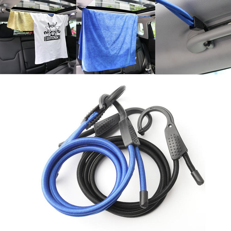 IPRee Corda de choque elástica Bungee para acampar com gancho de plástico para bagagem de carro, tenda, corda de caiaque.