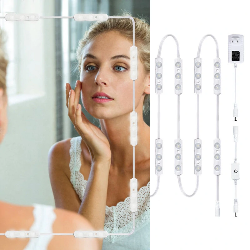 Στα 14,17€ από αποθήκη Κίνας | LED Cosmetic Light Module Mirror Front Light Dressing Table Fill Light LED Mirror Light Touch Dimming – EU Plug