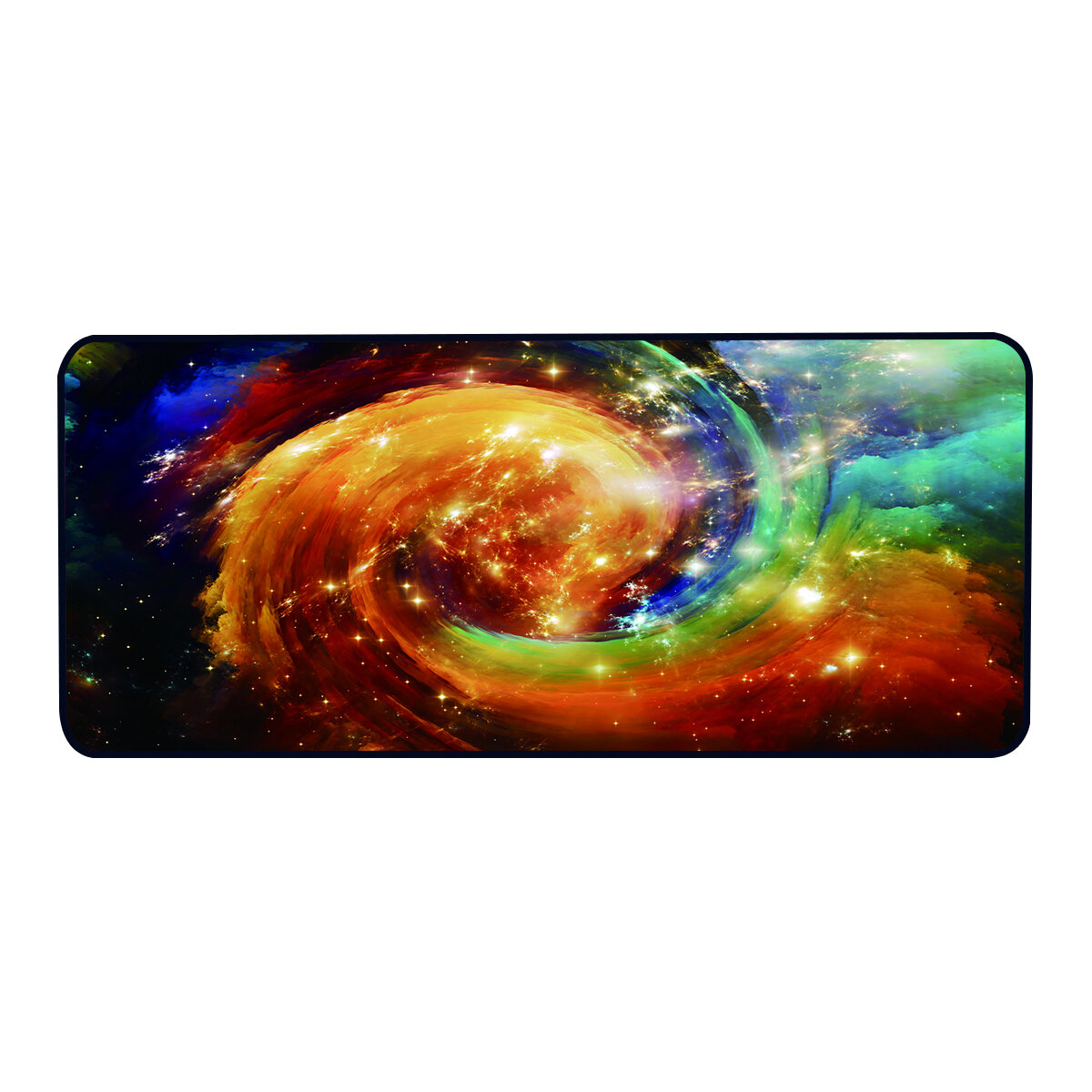 Extra Large Mouse Pad Whirlwind Pattern Soft Rubber Anti-slip Large Gaming Keyboard Pad Desktop Protective Mat for Home
