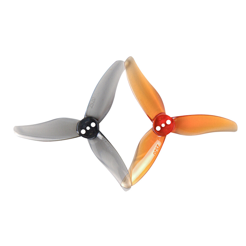 

4 Pairs Gemfan Hurricane 2520 2.5x2.0 2.5 Inch 3-Blade Propeller 1.5mm Hole for RC Drone FPV Racing