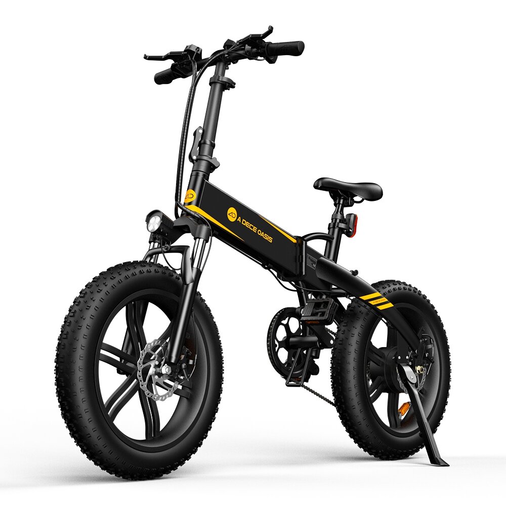 [SHIP TO UK] ADO A20F+ 250W 36V 10.4Ah 20in Snow Tire Electric Bicycle 70Km Mileage 120Kg Max Load Electric Bike
