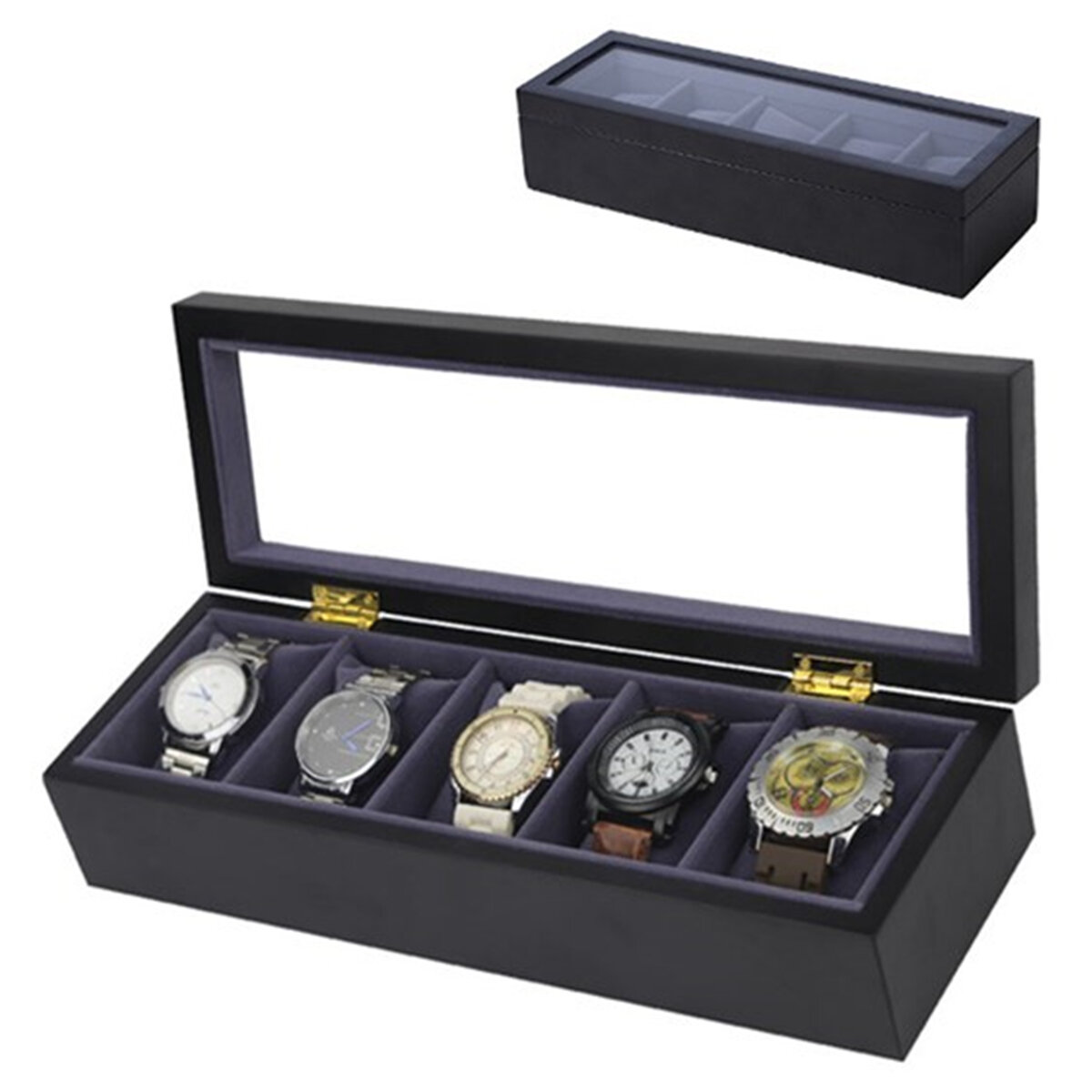 5 Slots with Pillow Watch Boxes Jewelry Box
