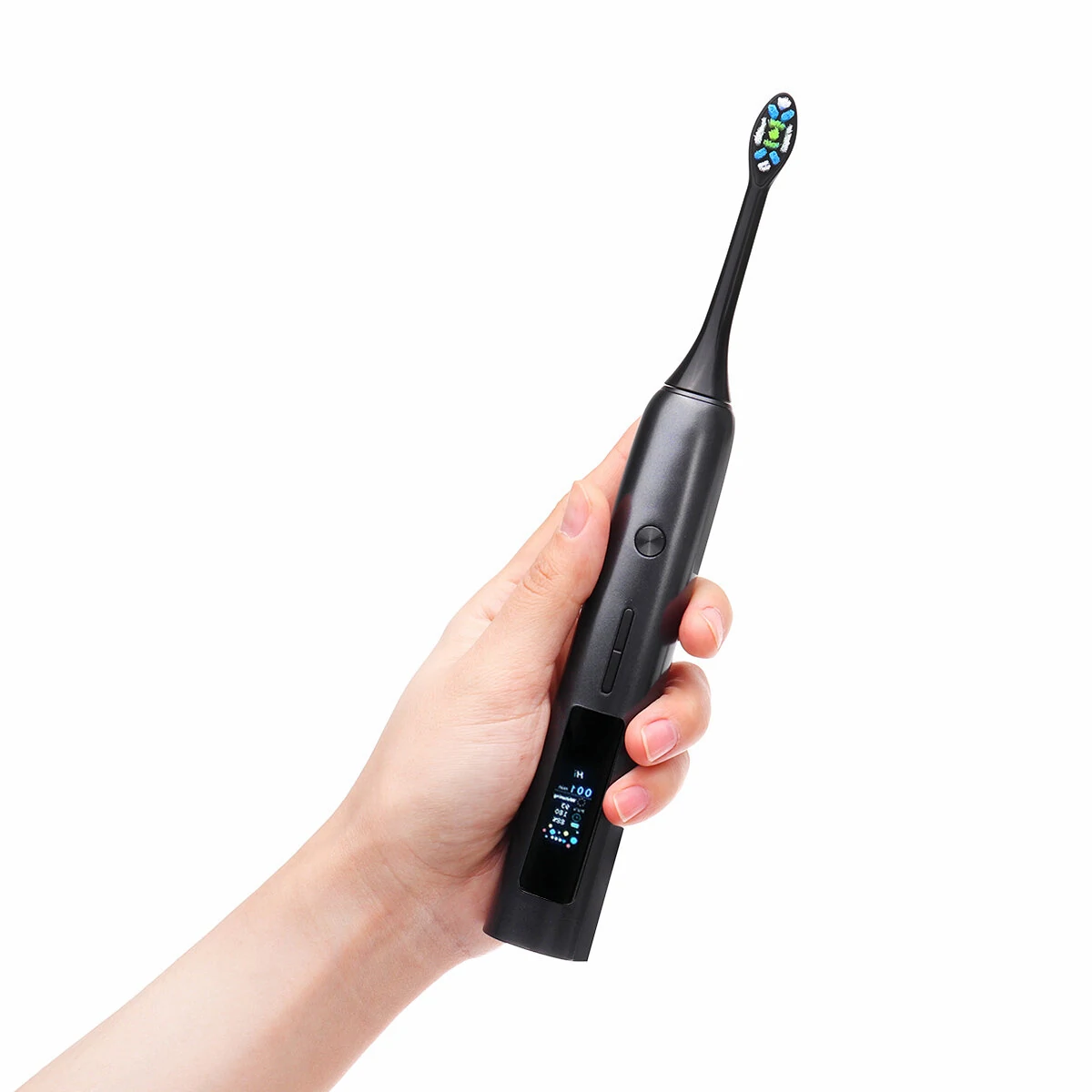 TVAYA T1 Sonic Electric Toothbrush LCD Color Screen Waterproof Ultrasonic Automatic Toothbrush USB Rechargeable Low Noise Electric Toothbrush