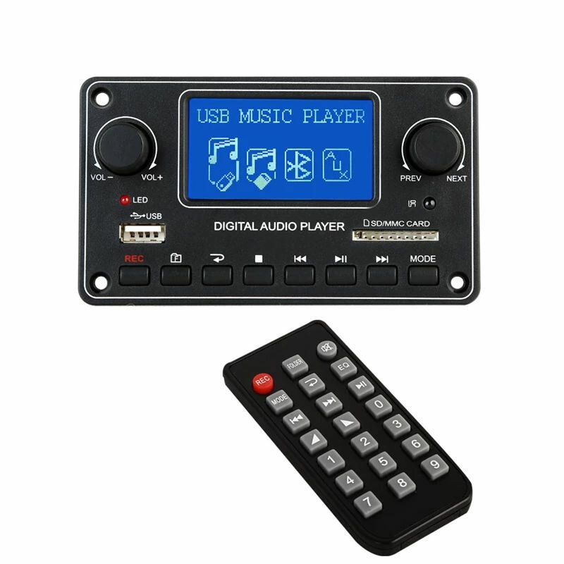 TDM157 MP3-speler Decoder Board Digitale Audio Speler USB SD BT Muziekspeler Module DC9-15V