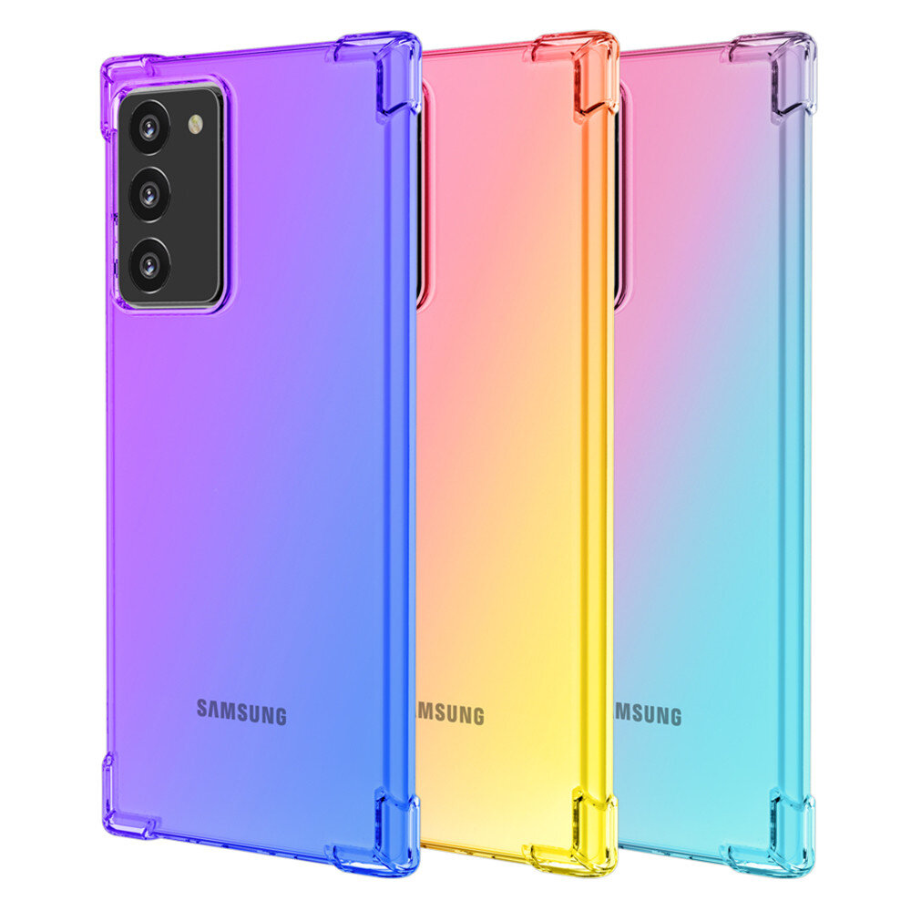 Bakeey Gradient Color with Four-Corner Airbag Shockproof Translucent Soft TPU Protective Case for Sa