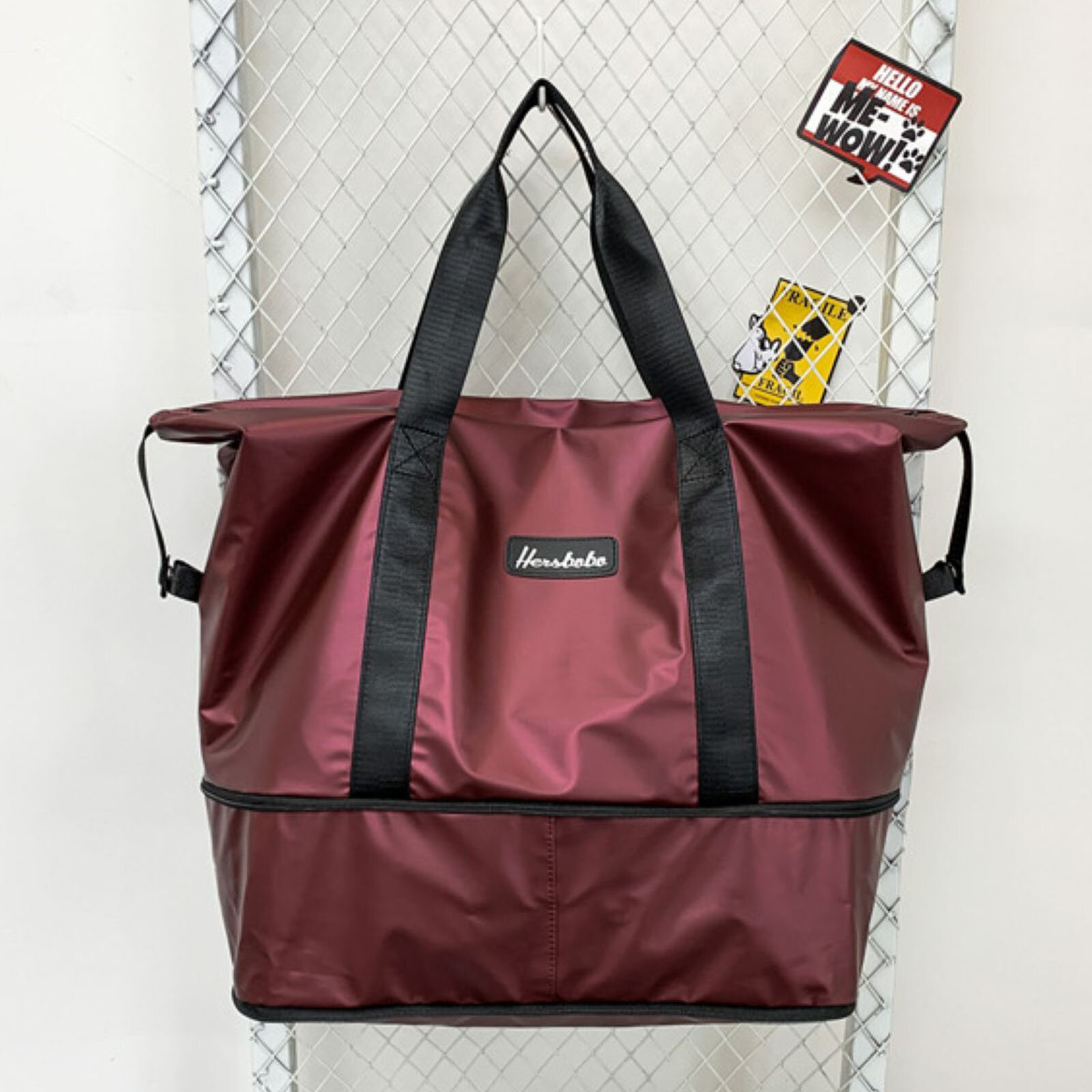 Unisexual Dacron Casual Large Capacity Travel Bag Waterproof Multi-functional Gym Bag