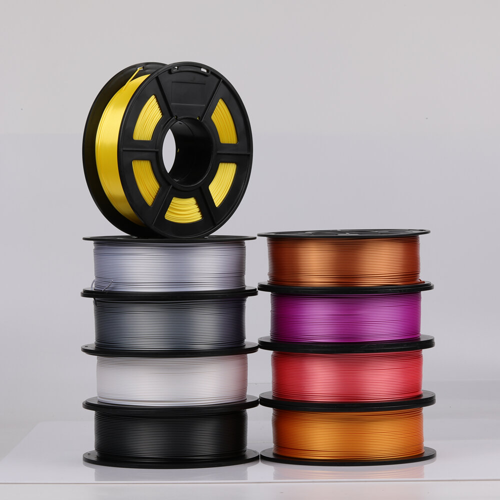 SUNLU 1KG Silk PLA 1,75MM Filament 14 Färg Tillgänglig Högstyrka glödtråd för 3D-skrivare