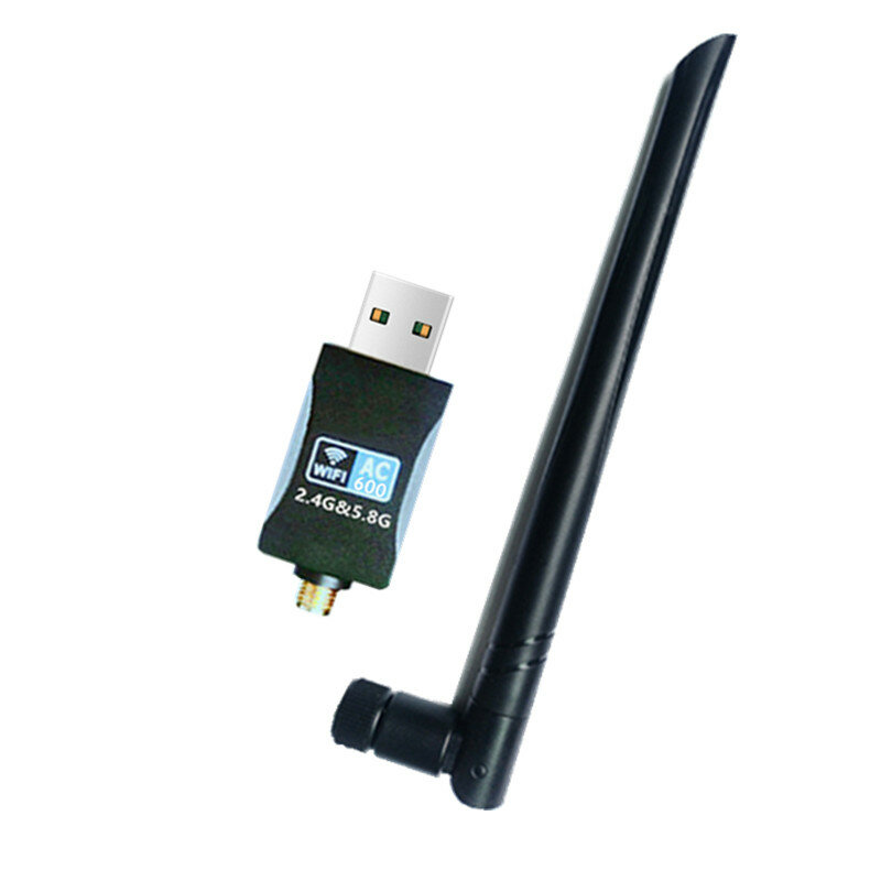 Bakeey Draadloze Netwerkadapter 600 Mbps USB Wifi Adapter Dual Band 2.4 Ghz 5 Ghz Wifi Antenne Dongl