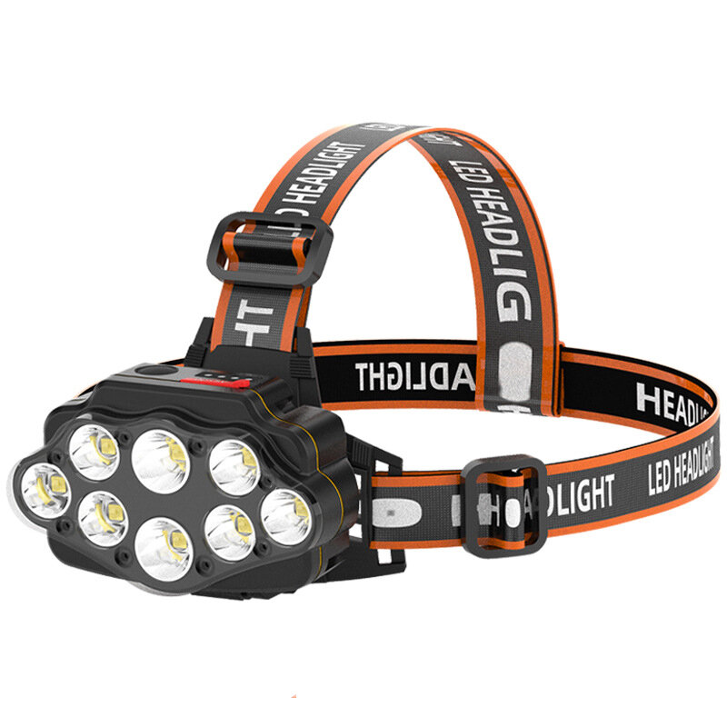 LED Headlamp USB Rechargeable Flashlight Waterproof Head Lamp Torch for Camping 