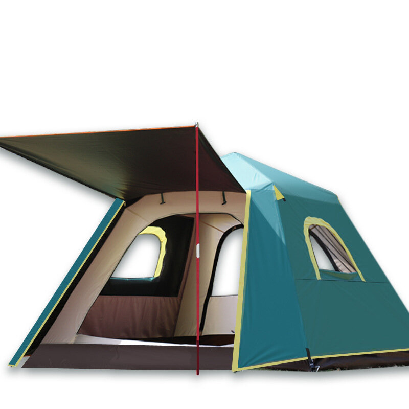 Αυτόματη σκηνή IPRee® για 3-4 άτομα, παχιά, αδιάβροχη, διπλό στρώμα, γρήγορη ανοίγματος με αλουμινένιες στύλες, μεγάλη χωρητικότητα για το camping στον ανοιχτό αέρα.