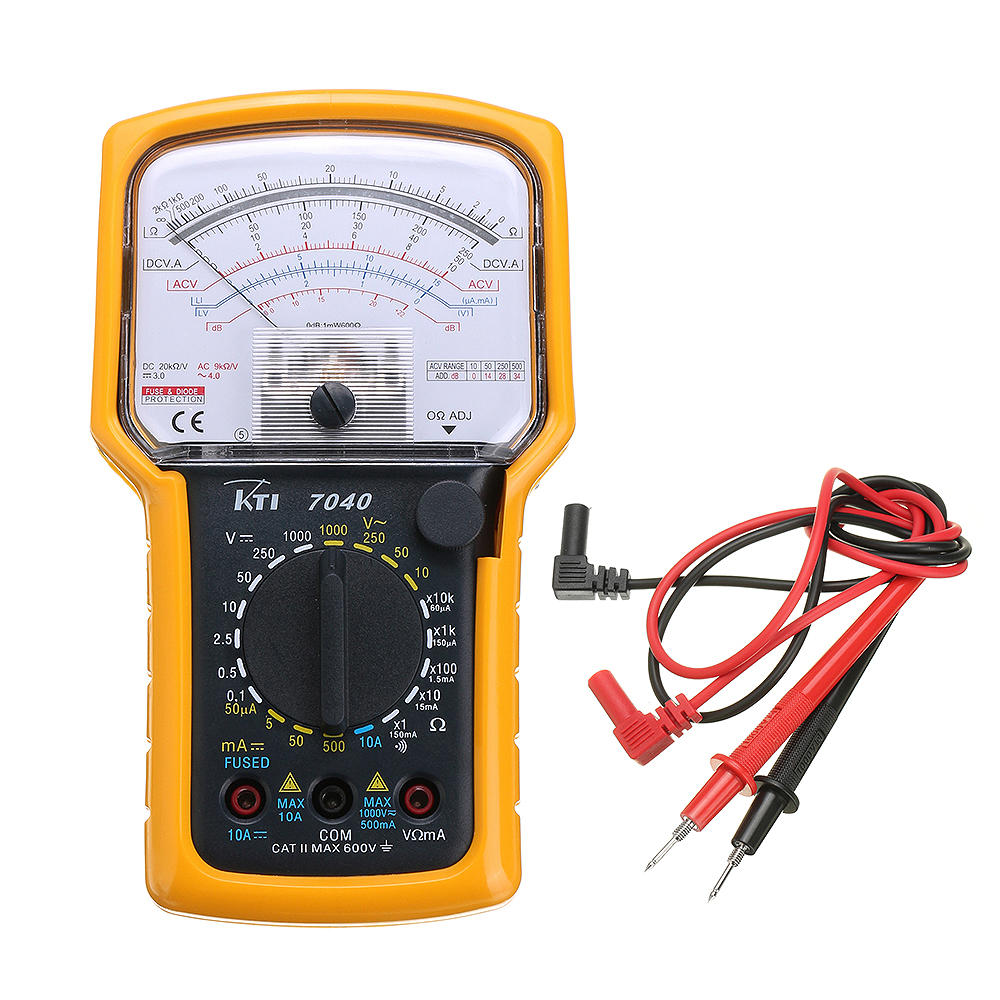 

KT7040 Original Authentic Precision Analog Multimeter with Protective Sleeve SMT Printing Circuit Board Overload Protec