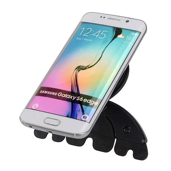 360 Dgree Car CD Slot PhonE mount Stand Holder PU Material Seamless Adsorption