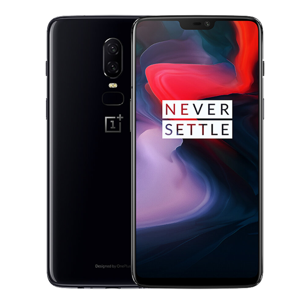 EU Version OnePlus 6 6.28 Inch 19:9 AMOLED Android 8.1 6GB RAM 64G ROM Snapdragon 845 4G Smartphone