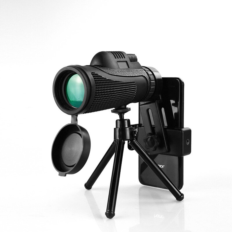 Télescope monoculaire IPRee® 40×60 haute définition FMC zoomable et étanche, avec une portée de 120m/1000m pour le camping et les voyages.