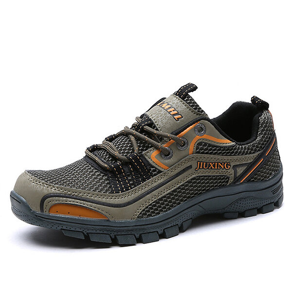 Men wear resistant outsole comfortable outdoor hiking athletic shoes ...