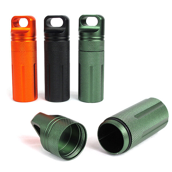 IPRee ™ Outdoor CNC Waterdichte Pillenopslagkoffer EDC Seal Canister Survival Emergency Container