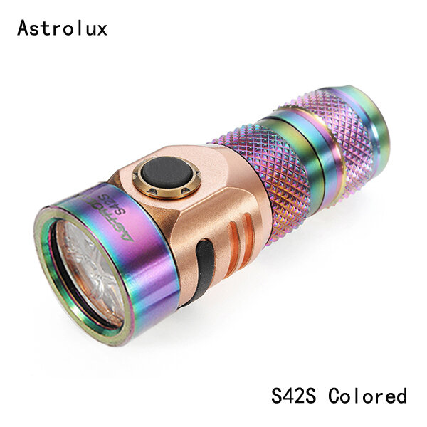 Astrolux S42S Gekleurde 4xNichia 219C / XP-G3 2023LM Oplaadbare Mini LED zaklamp
