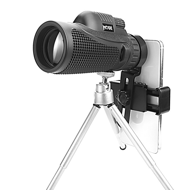 Moge 40x60 FMC ottico HD lente monoculare con treppiede per telefono portatile campeggio telescopio da viaggio
