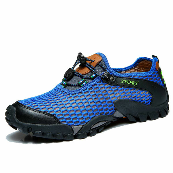 50% OFF on Men Mesh Anti Collision Toe Hiking Climbing Outdoor Athletic Shoes