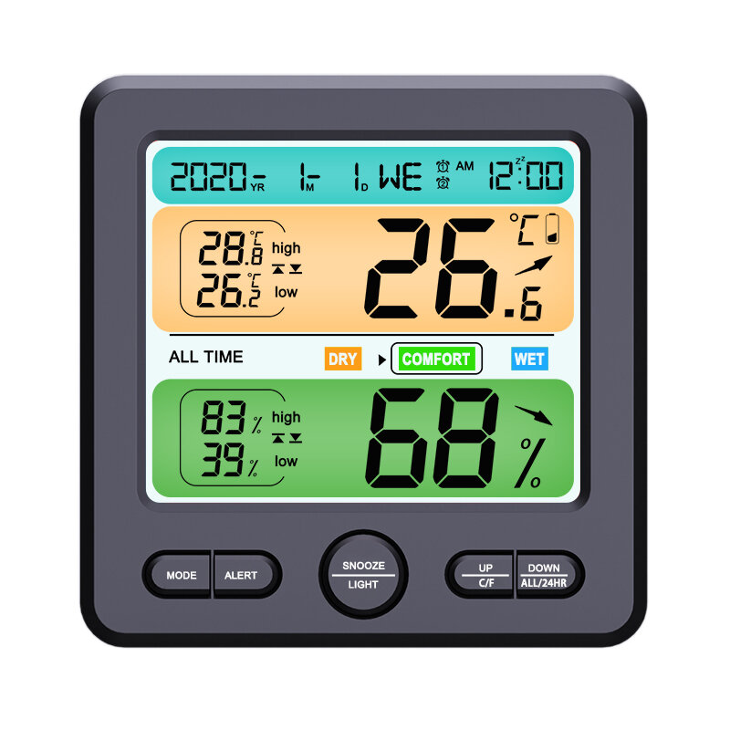 

Mini Digital LCD Внутренний Термометр Гигрометр Измеритель влажности Датчик С электронной сигнализацией температуры и вл