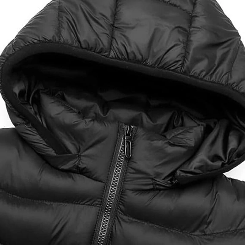 TENGOO HZ-23 23 Zones Heating Jacket Zipper Adjustable Size USB Charging Smart Thermal Warm Jacket Men's Heated Hooded Coat Outdoor Sportswear