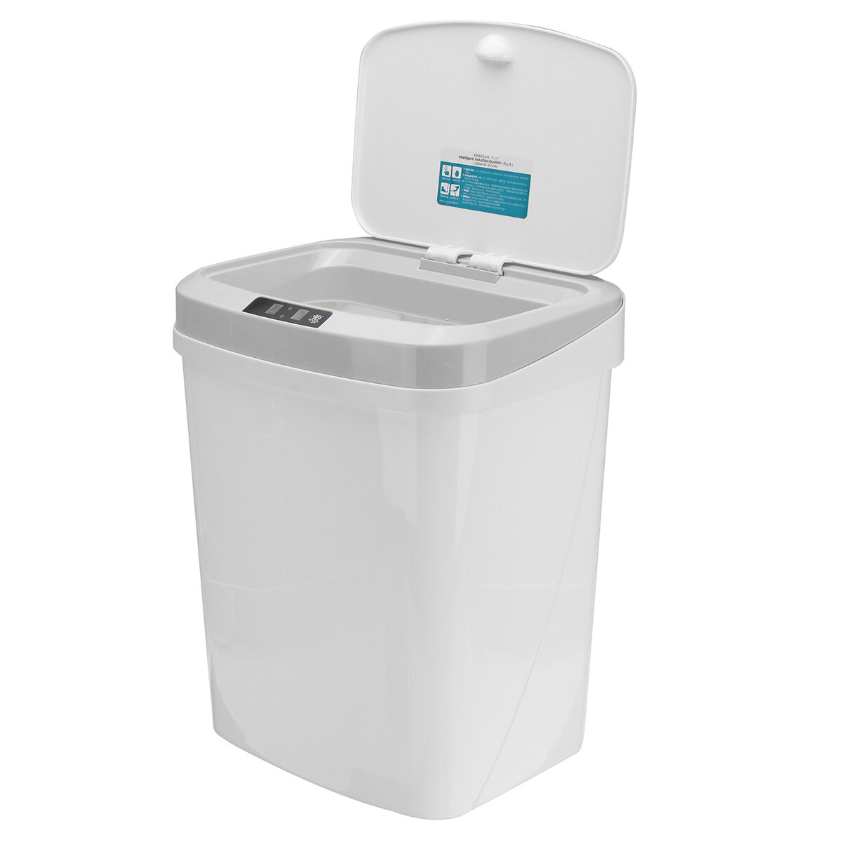 

15L Automatic Touchless Sensor Trash Can 3 Open Modes Waste Bin Garbage Bin for Home Bathroom Kitchen