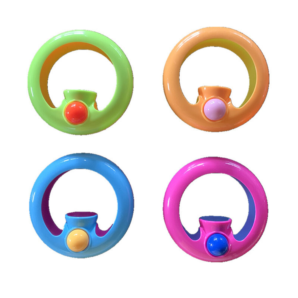 

Random Color Creative Intellectual Magic Circle High Speed Turning Bead Circle Decompression Novelties Toy for Kids Gift