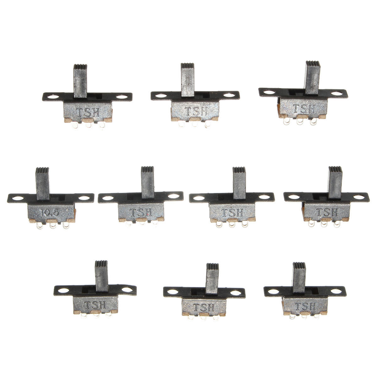

50Pcs Black Mini Size SPDT Slide Switches On-Off 100V 2A DIY Material Toggle Switch