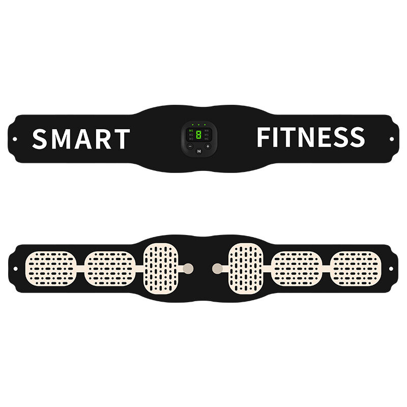 

6 Modes 10 Gears Smart Waist Muscle Slimming Stimulator Toning Belt EMS Abdominal USB Trainer