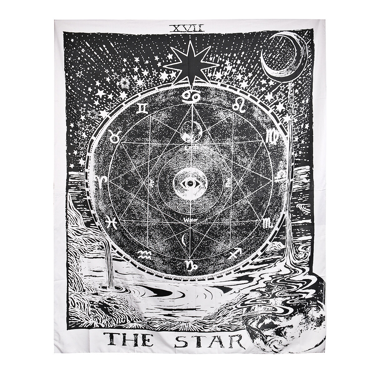 

Indian Wall Hanging Tapestry Tarot Moon Sun Bedspread Bohemian Throw Cover Decorations