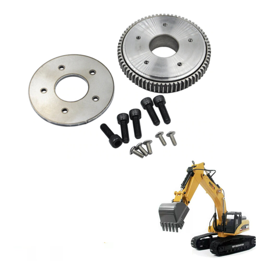 

Upgraded Metal Big Rotary Slewing Gear Plate Set for HuiNa Toys 580 23CH 1/14 Excavator RC Vehicles Models Modification