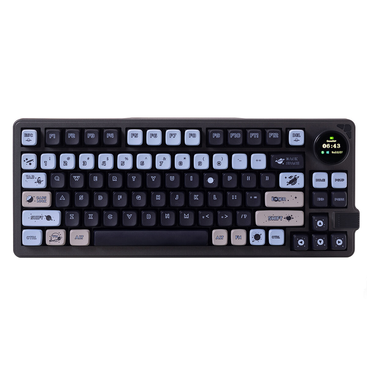 GAMAKAY LK75 75% Tri-mode Mechanical Keyboard Hot Swap Customize Switch MDA Profile RGB 83 Keys Gaming Keyboard With TFT