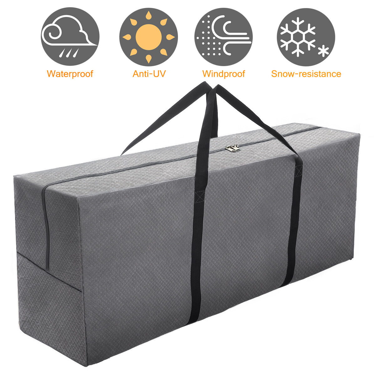 Tvird Extra Large Storage Bag for Cushion Garden Furniture Foldable Waterproof Heavy Duty OutdoorSto