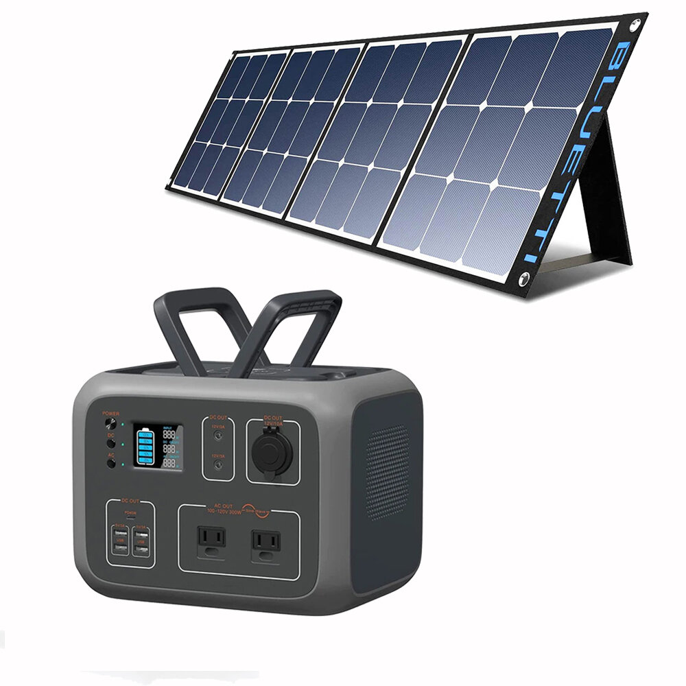 [EU Direct] Panneau solaire BLUETTI SP120 120W + centrale électrique portable BLUETTI AC50S 500WH/300W