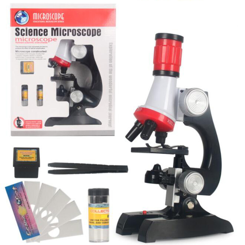 

C2121 100X / 400X / 1200X ABS и электронный компонент оптический биологический стерео микроскоп для детей научные игрушк