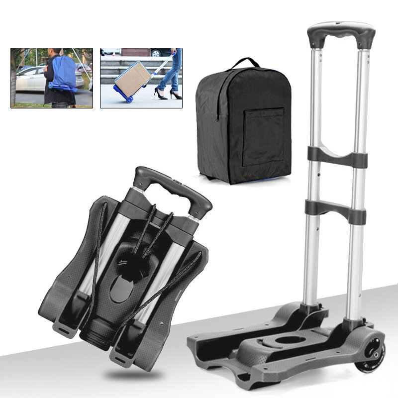 Max Load 40KG Portable Cart Folding Pull Rod Car Luggage Shopping Transport Sack Hand Cart