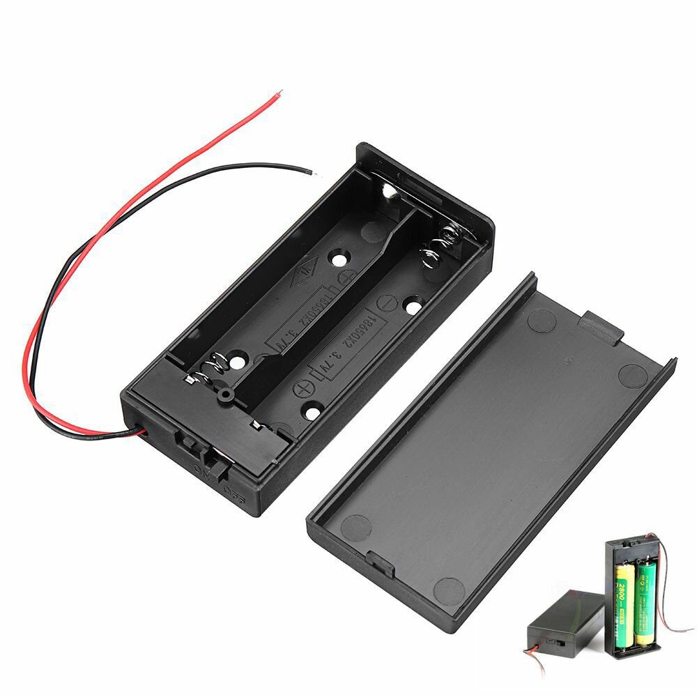 18650 Batterij Box Oplaadbare Batterij Houder Board met Schakelaar voor 2x18650 Batterijen DIY kit C