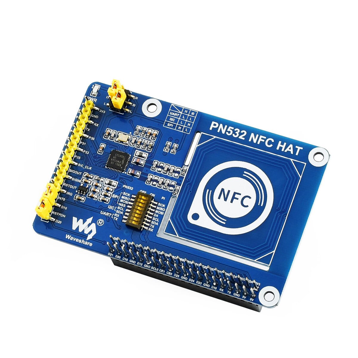 PN532 NFC HAT for Raspberry Pi I2C / SPI / UART Interfaces
