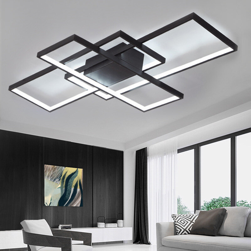 90x50CM Wohnzimmer LED Deckenleuchte Nordic Creative Lampen und Laternen Moderne minimalistische rechteckige Schlafzimme