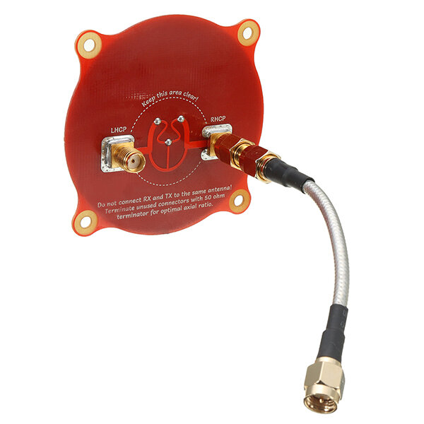 Realacc Triple Feed Patch-1 5.8GHz 9.4dBi Directional Circular Polarized FPV Pagoda Antenne voor Fat