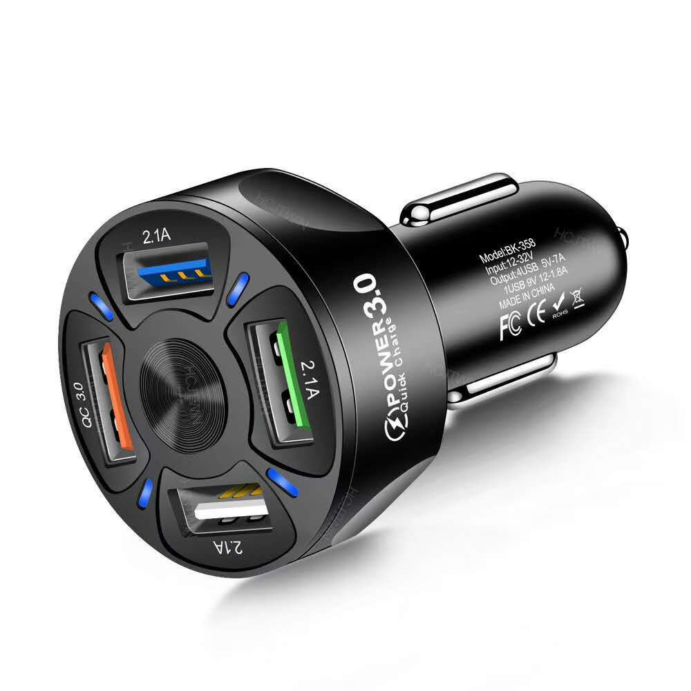 Bakeey QC3.0 4 USB 3.1A Car Charger Fast Charging For iPhone 12 Pro Max Mini OnePlus 8Pro 8T