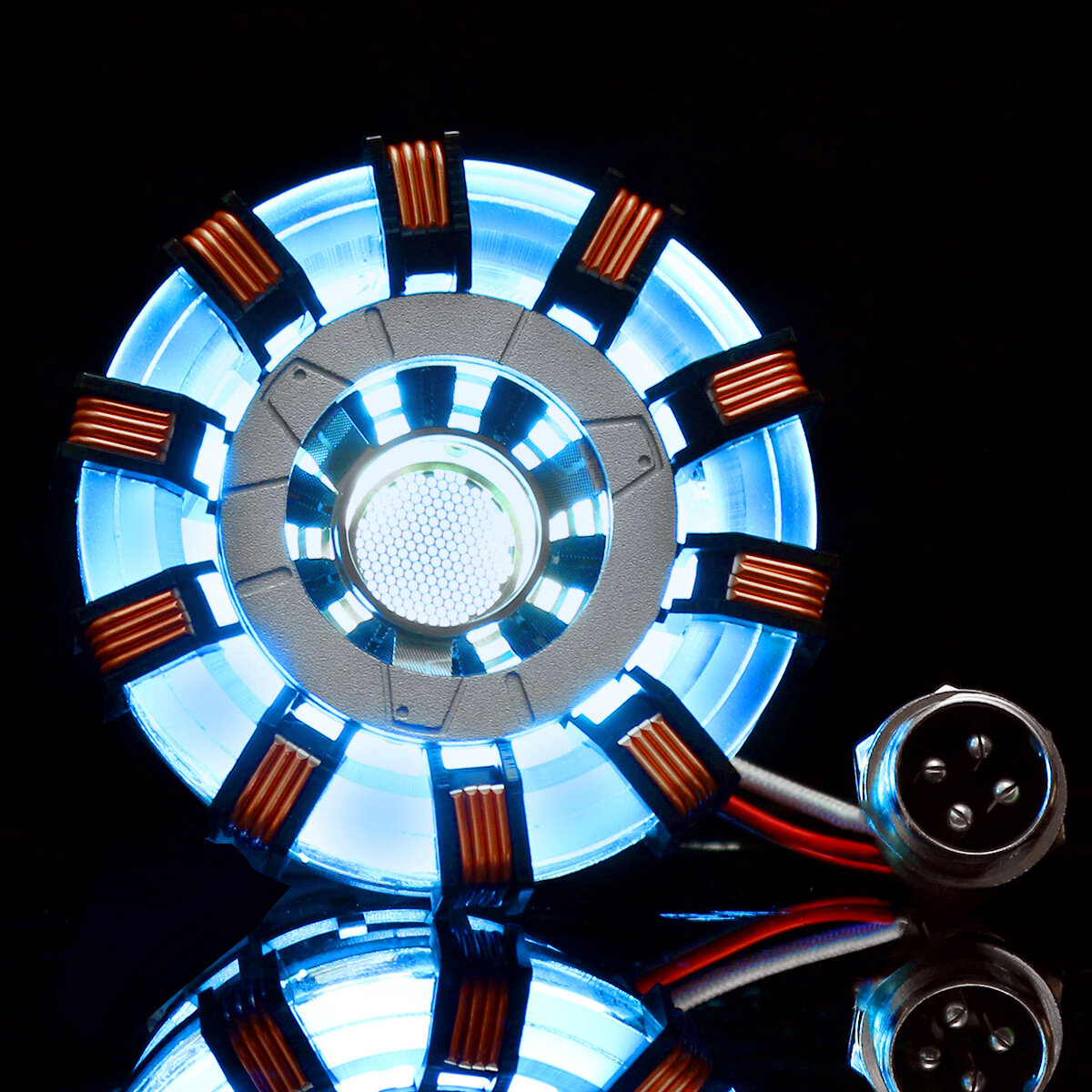 

MK2 Акрил Дистанционный Вер. Tony ARC Reactor Model DIY Набор USB-сундук Лампа Дистанционное Управление Осветительный пр