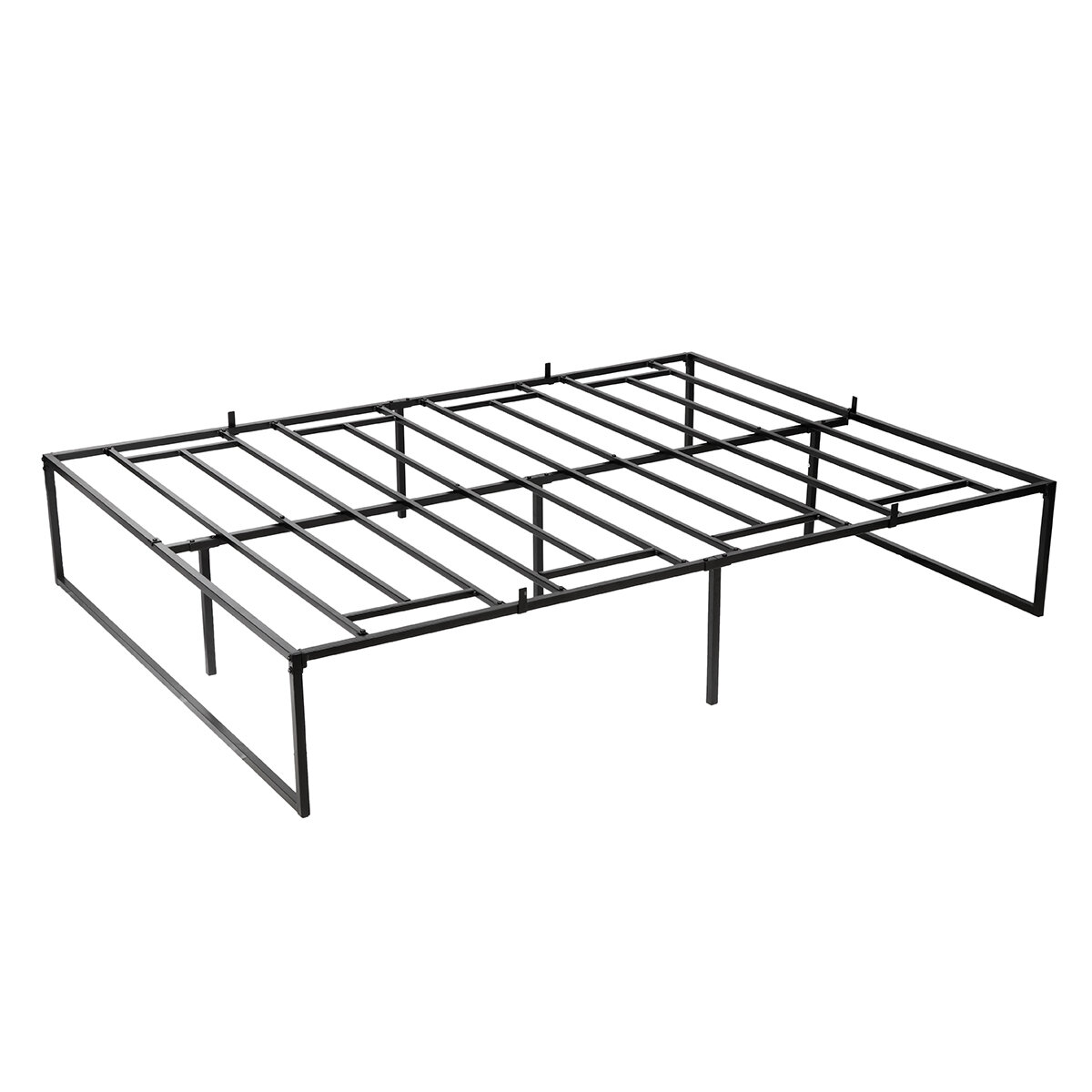 Queen Bed Frame, 14 Inch Platform Bed Frame, Metal Queen Size Bed Frame with Storage , Heavy Duty Steel Slat and Anti-Sl