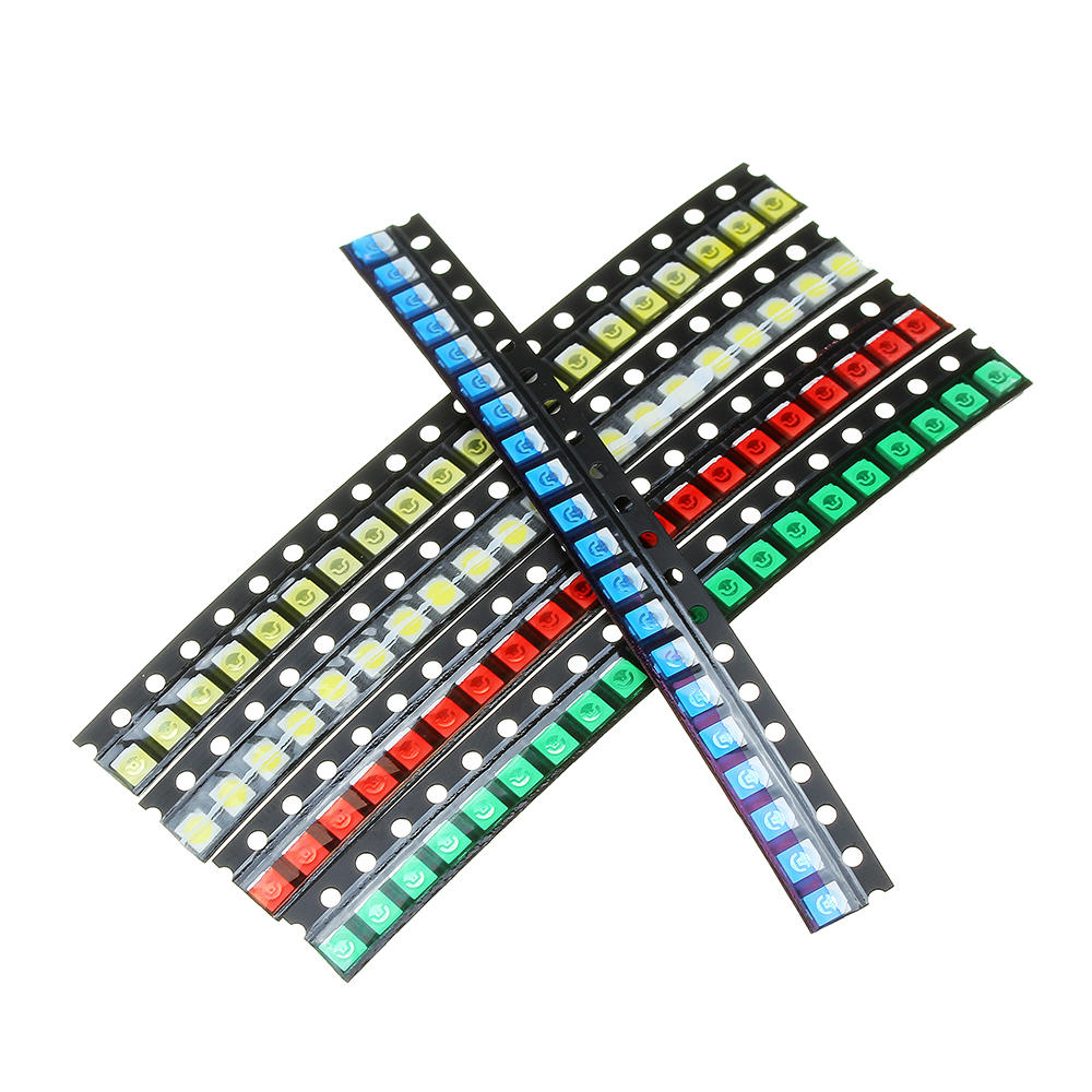 300Pcs 5 Colors 60 Each 1210 LED Diode Assortment SMD LED Diode Kit Green/RED/White/Blue/Yellow