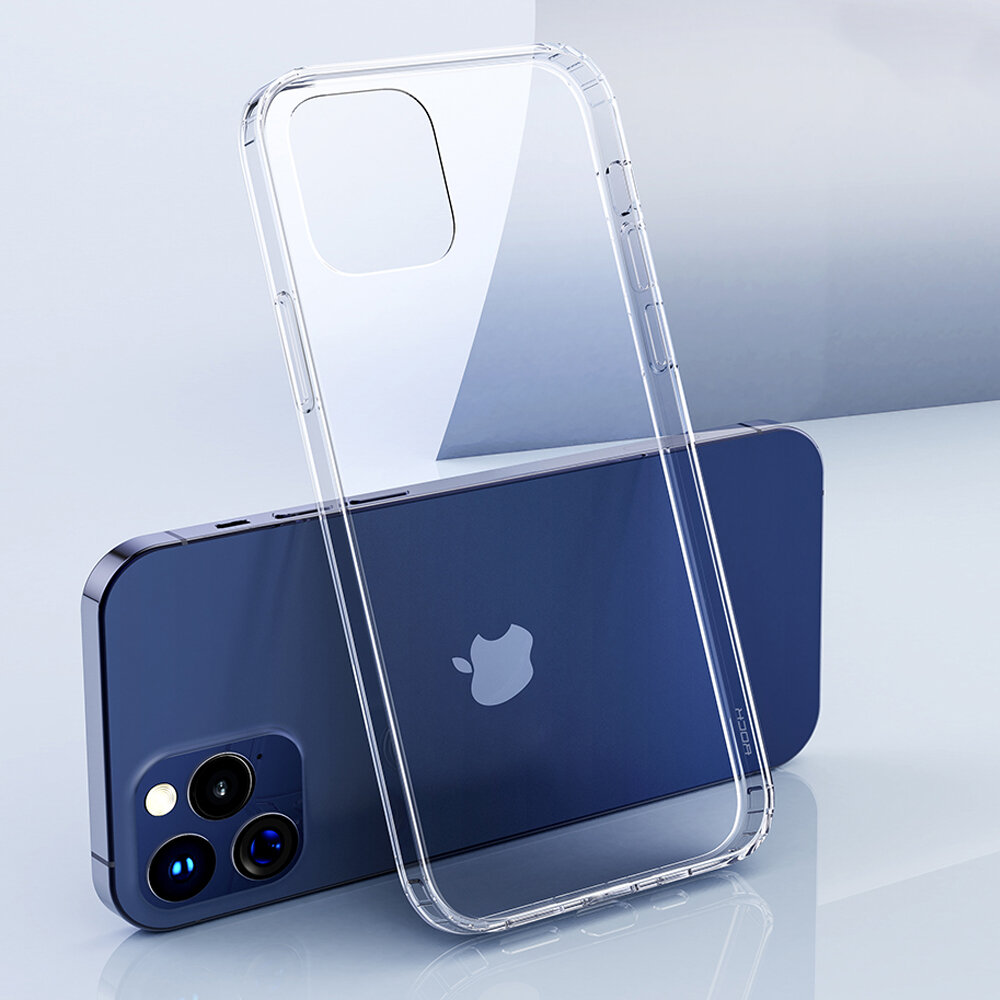 ROCK voor iPhone 12 Pro Max / 12/12 Mini / 12 Pro Case met bumpers Transparant anti-vingerafdruk Nie