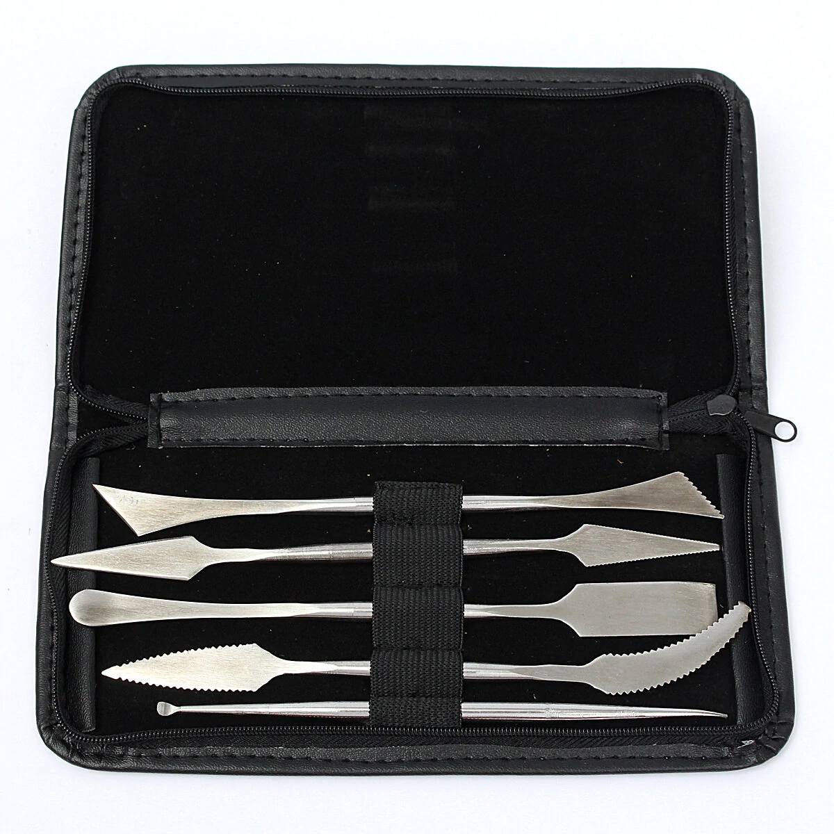5pcs/set clay scrapers stainless steel clay sculpting tools carving pottery tools artist supplies