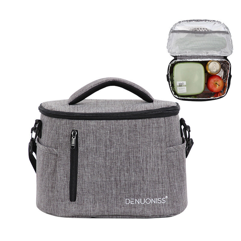 DENUONISS Outdoor Camping Izolacja Lunch Box Folia aluminiowa Lunch Lunch Bag Ice Pack Cooler Bag