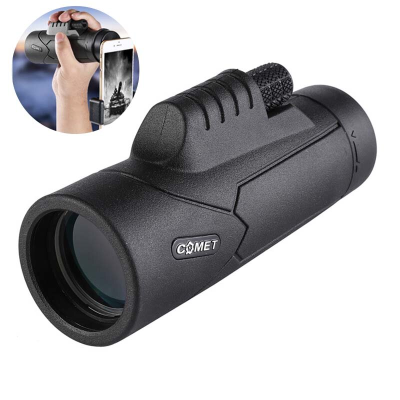 COMET® AX017 10x40 HD Telescope With Day Night Vision Phone Adapter Portable Monocular For Outdoor Adult Children