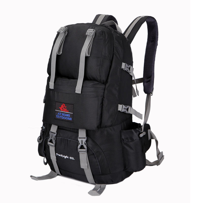 50L Outdoor Climbing Backpack Nylon Camping Hiking Rucksack Shoulder Bag Pack