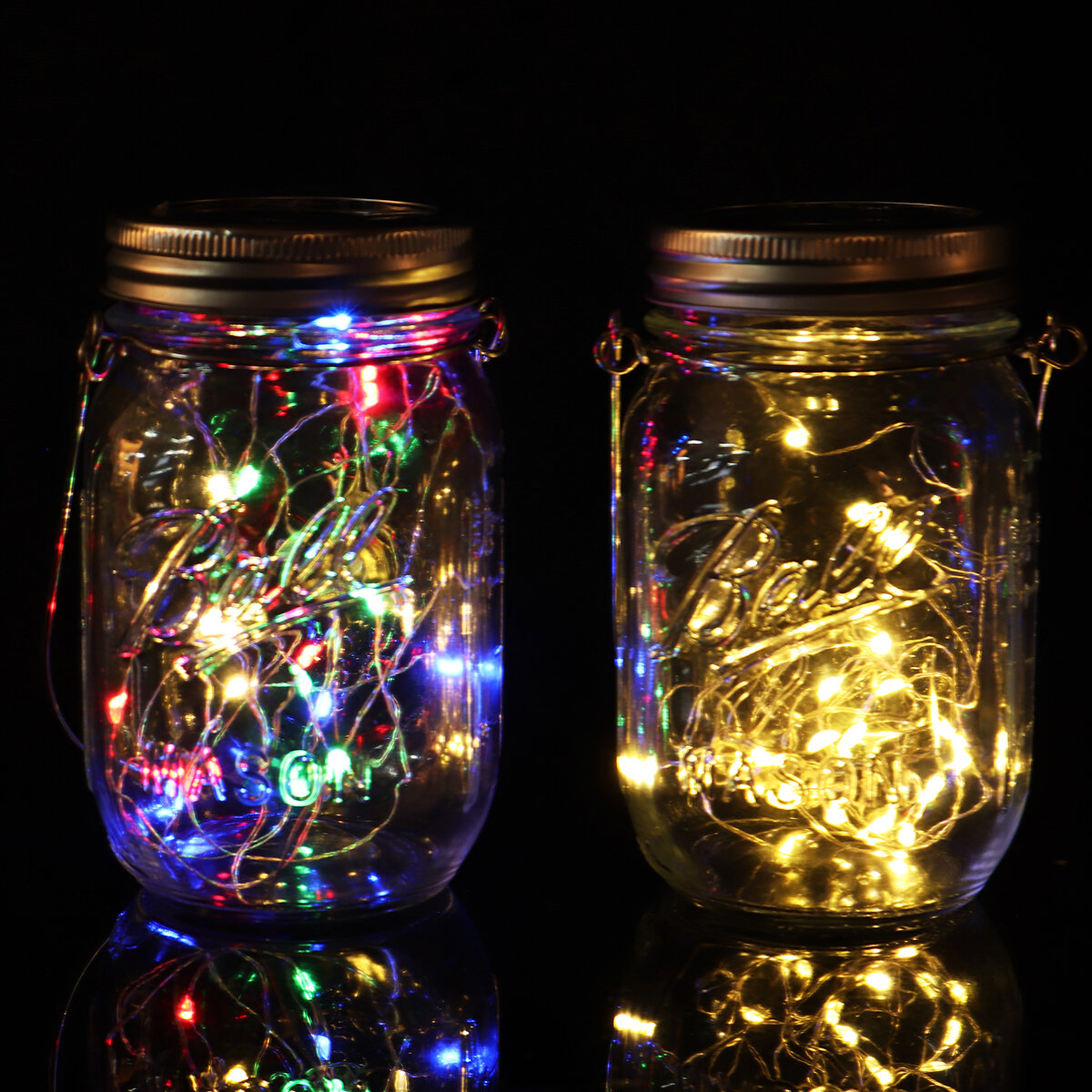 20 LED Solar String Light Mason Jar Lamp Opknoping Outdoor Tuin Decor Waterdicht